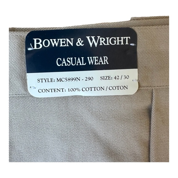 Bowen & Wright Chinos 42/30 - Picture 7 of 9
